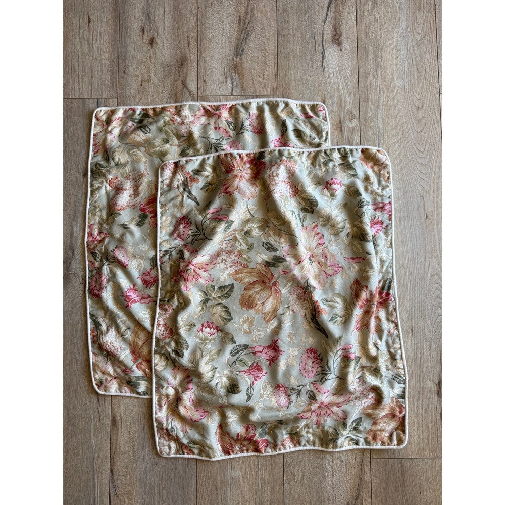 Raymond Waites Mill Greek Sage Green Corsica Shabby Chic 2 Standard Pillow Shams